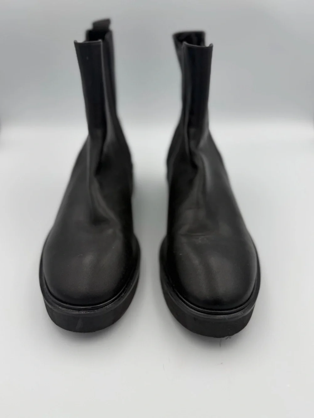 Stuart Weitzman Black Leather Women's Ankle Booties